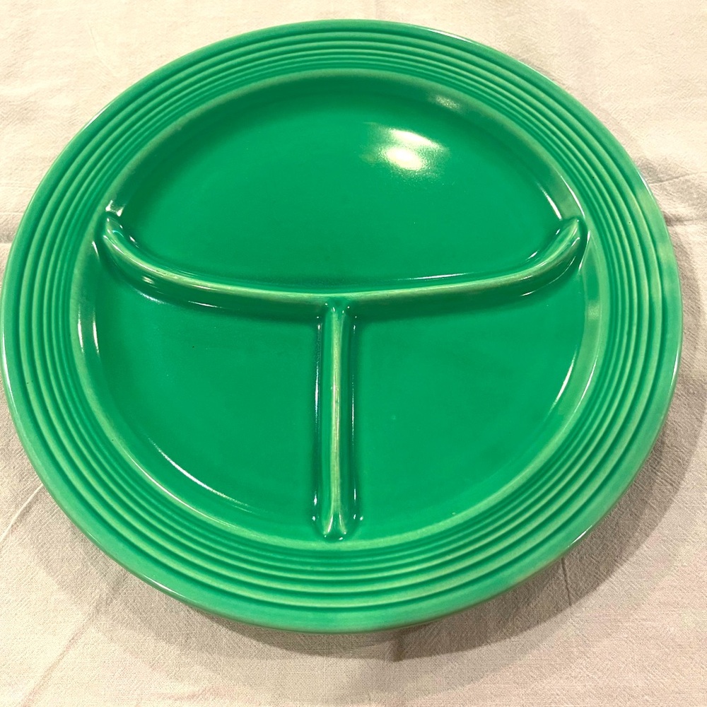 Vintage Fiestaware 10 1/2” Slotted Plate